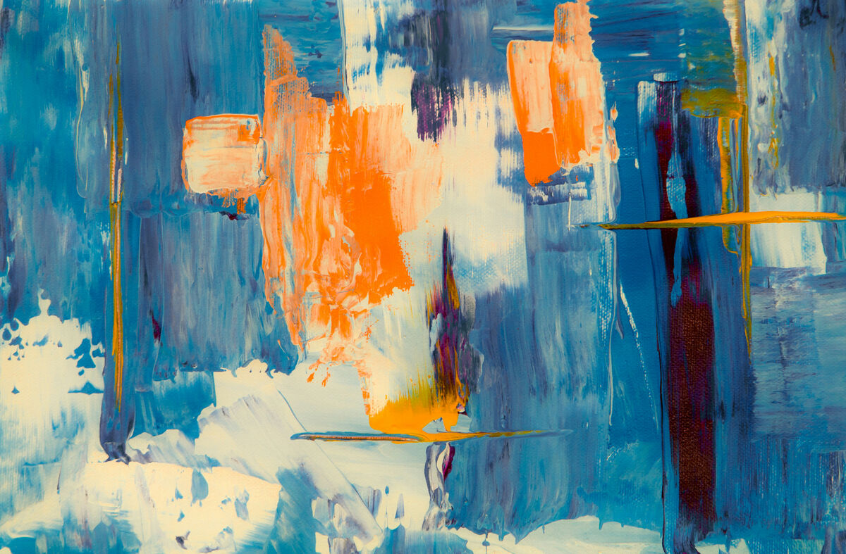 Abstract contemporary artwork — understanding value takes time



